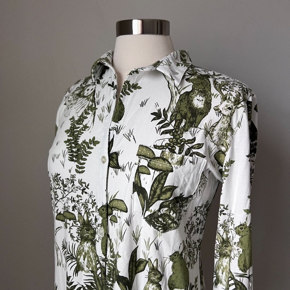 The Cat's Pajamas Woodside Pima Knit Night Shirt Size Small MSRP $96 - Picture 9 of 16